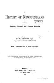 Tapa de A history of Newfoundland from the English, colonial, and foreign records