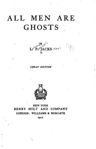 Tapa de All men are ghosts