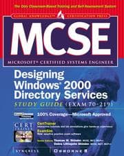 Tapa de MCSE Designing Windows 2000 Directory Services study guide (exam 70-219)