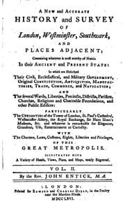 Tapa de A new and accurate history and survey of London, Westminster, Southwark, and places adjacent