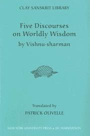 Tapa de Five Discourses on Worldly Wisdom (Clay Sanskrit Library)