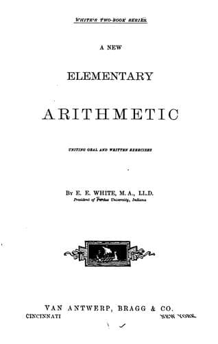 Tapa de A new elementary arithmetic uniting oral and written exercises