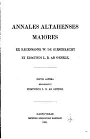 Tapa de Annales altahenses maiores