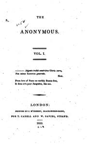 Tapa de The anonymous ...