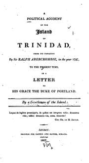 Tapa de A political account of the island of Trinidad