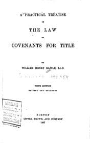 Tapa de A practical treatise on the law of covenants for title