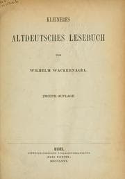 Tapa de Kleineres altdeutsches Lesebuch