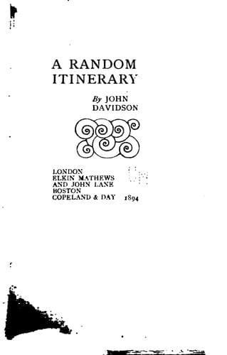 Tapa de A random itinerary