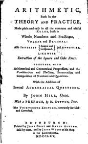 Tapa de Arithmetic, both in the theory and practice