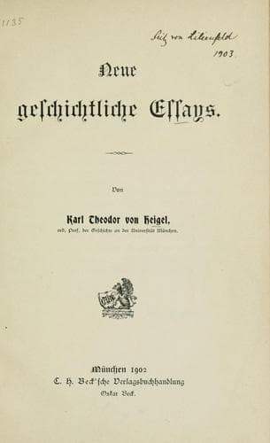 Tapa de Neue geschichtliche Essays