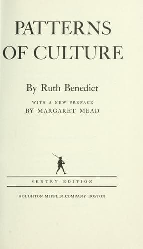 Tapa de Patterns of culture.
