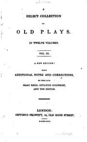 Tapa de A select collection of old plays