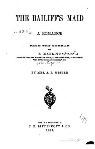 Tapa de The bailiff's maid