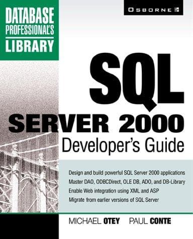 Tapa de SQL Server 2000 developer's guide