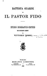 Tapa de Battista Guarini ed Il pastor fido
