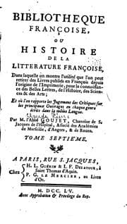 Tapa de Bibliotheque française