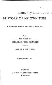 Tapa de Burnet's History of my own time