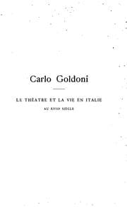 Tapa de Carlo Goldoni
