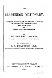 Tapa de The Clarendon dictionary
