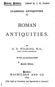 Tapa de Classical antiquities