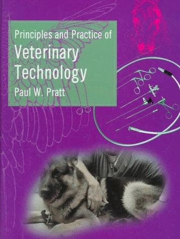 Tapa de Principles and practice of veterinary technology