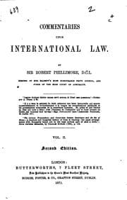 Tapa de Commentaries upon international law