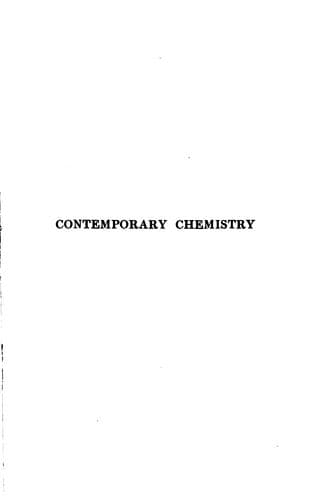 Tapa de Contemporary chemistry