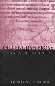 Tapa de Old English prose