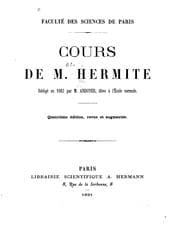 Tapa de Cours de M. Hermite