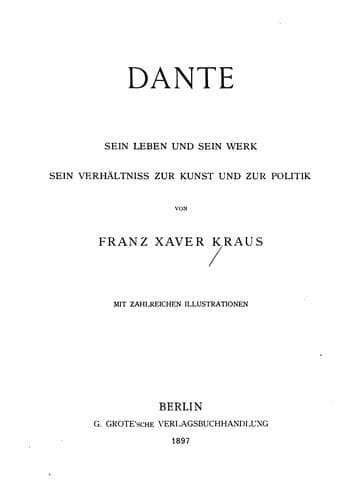 Tapa de Dante, sein leben und sein werk