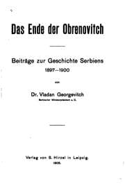 Tapa de Das ende der Obrenovitch