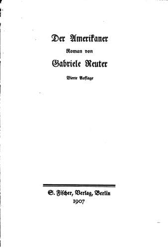 Tapa de Der Amerikaner