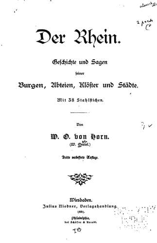 Tapa de Der Rhein