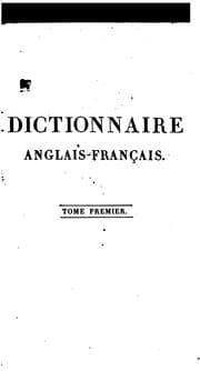 Tapa de Dictionnaire anglais-franca̧is