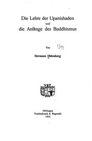 Tapa de Die lehre Upanishaden und die anfänge des Buddhismus