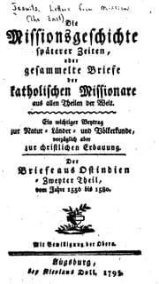 Tapa de Die Missionsgeschichte späterer Zeiten