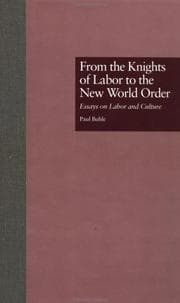 Tapa de From the Knights of Labor to the new world order