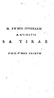 Tapa de D. Ivnii Ivvenalis ..