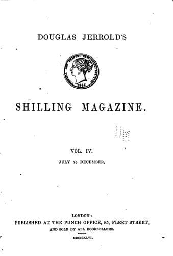 Tapa de Douglas Jerrold's shilling magazine