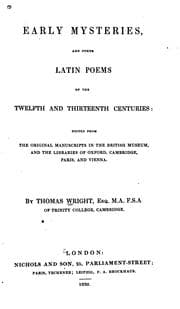 Tapa de Early mysteries