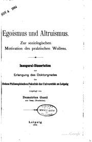 Tapa de Egoismus und altruismus