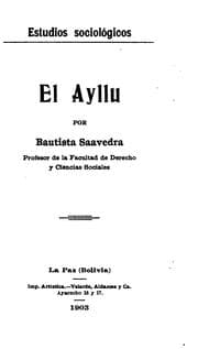 Tapa de El ayllu