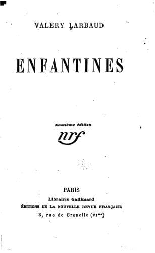 Tapa de Enfantines