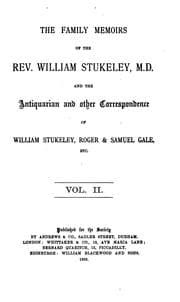 Tapa de The family memoirs of the Rev. William Stukeley, M.D