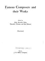 Tapa de Famous composers and their works