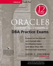 Tapa de Oracle8 certified professional DBA practice exams