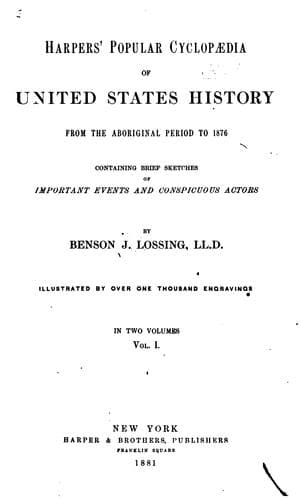Tapa de Harpers' popular cyclopædia of United States history from the aboriginal period to 1876