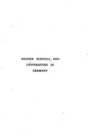 Tapa de Higher schools and universites in Germany