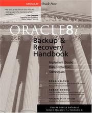 Tapa de Oracle 8i backup & recovery handbook