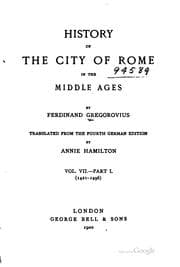 Tapa de History of the city of Rome in the Middle Ages